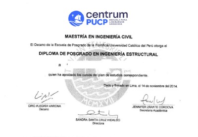 Diploma PUCP